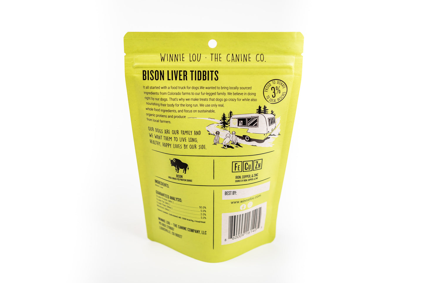 Winnie Lou - Training Treats- Bison Liver Bits | 2oz