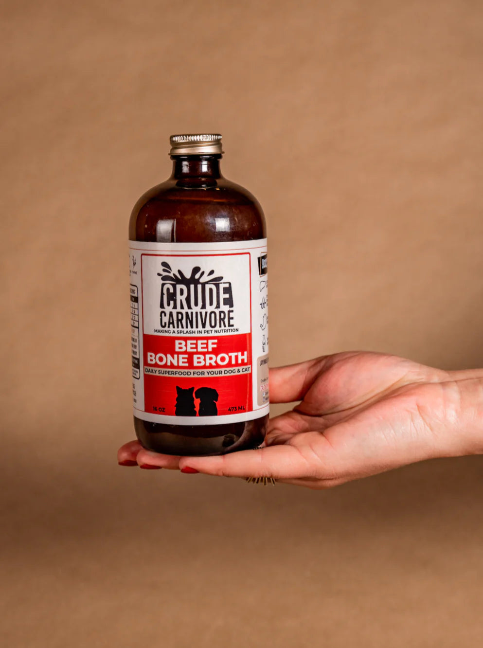 Crude Carnivore - Beef Broth | 16oz