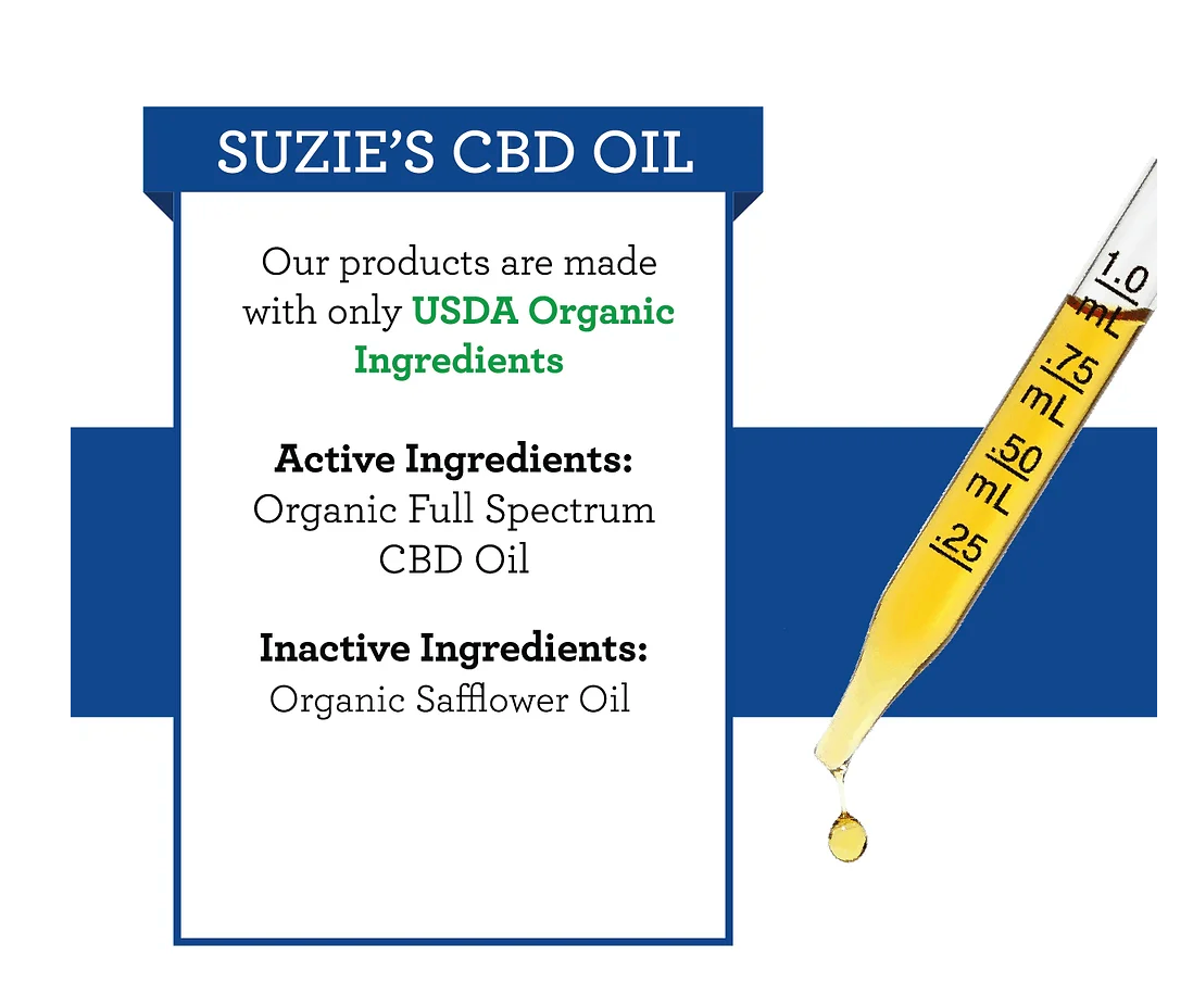 Suzie's - USDA Organic CBD Oil 1000mg | 2oz