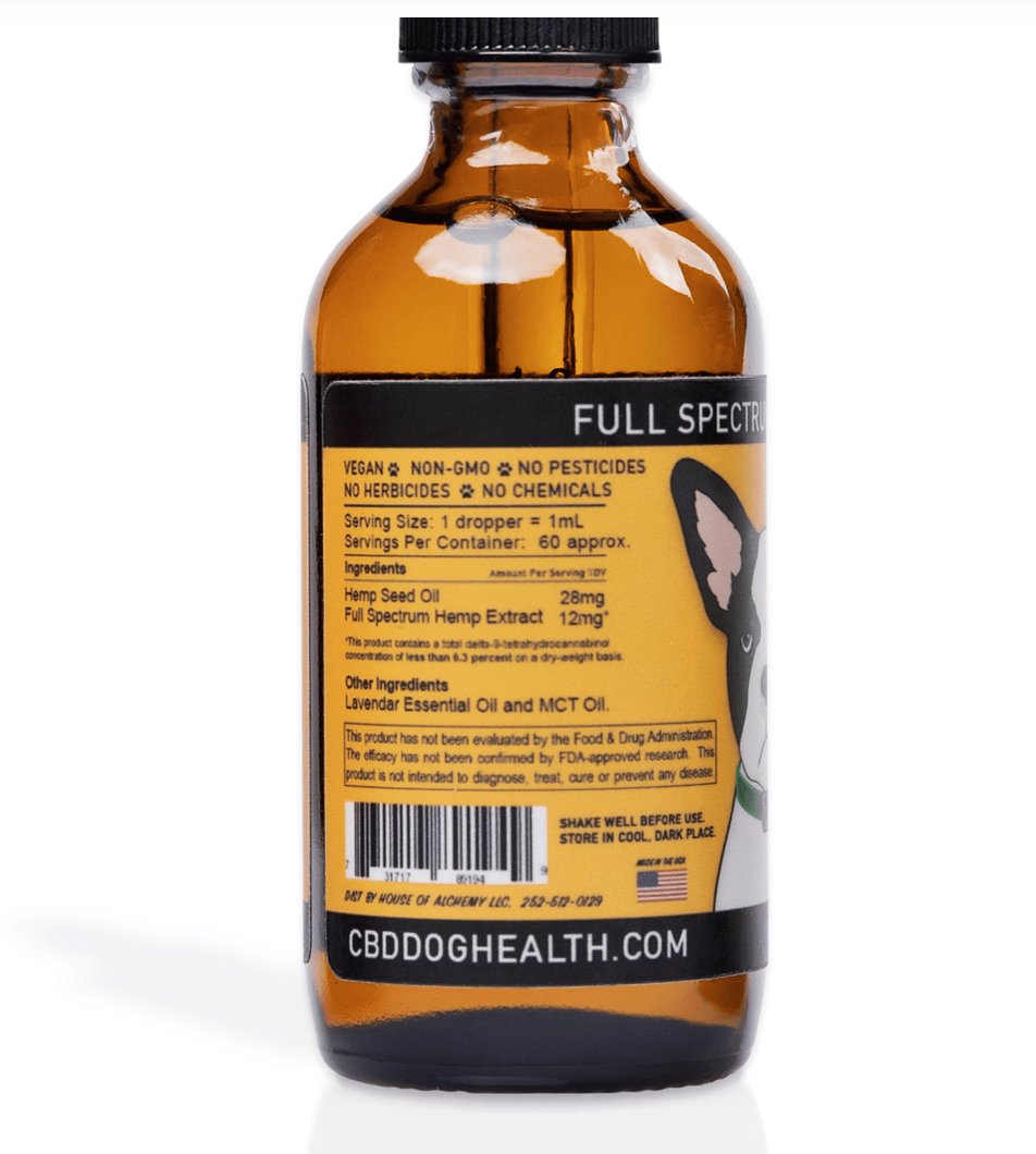 CBD Dog Health - Calm Oil for DOGS | 550mg/1100mg