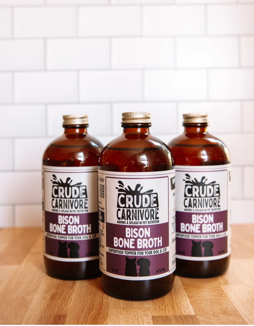 Crude Carnivore - Bison Broth | 16oz