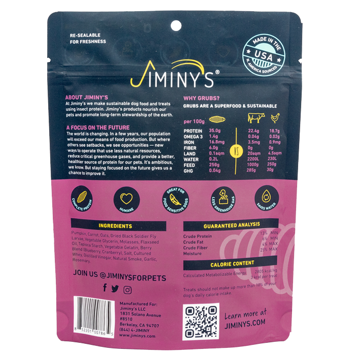 Jiminy's - Pumpkin & Berry Soft and Chewy Training Treat | 6oz