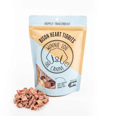 Winnie Lou - Training Treats- Bison Heart Bits | 2oz