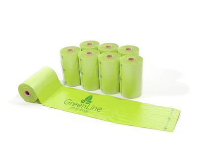 GreenLine - Poop Bags 8 roll Pack | 96 bags