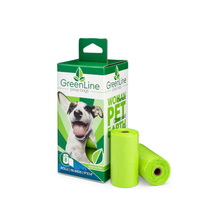 GreenLine - Poop Bags 8 roll Pack | 96 bags