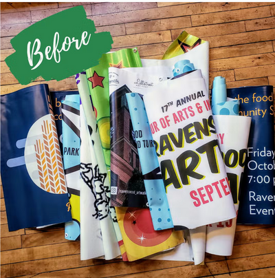 GreenLine - Upcycled Banner Bags | 12ct case