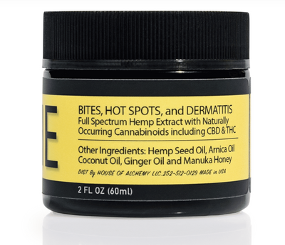 CBD Dog Health - SOOTHE Salve for DOGS: For hotspots, bug bites, and allergies 2oz/4oz | 300mg/600mg