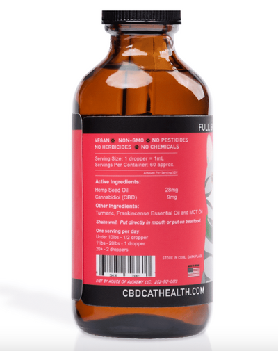 CBD Dog Health - Ease Oil for CATS 2oz | 550mg