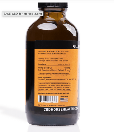 CBD Dog Health - Ease Oil for HORSES 4oz | 6000mg