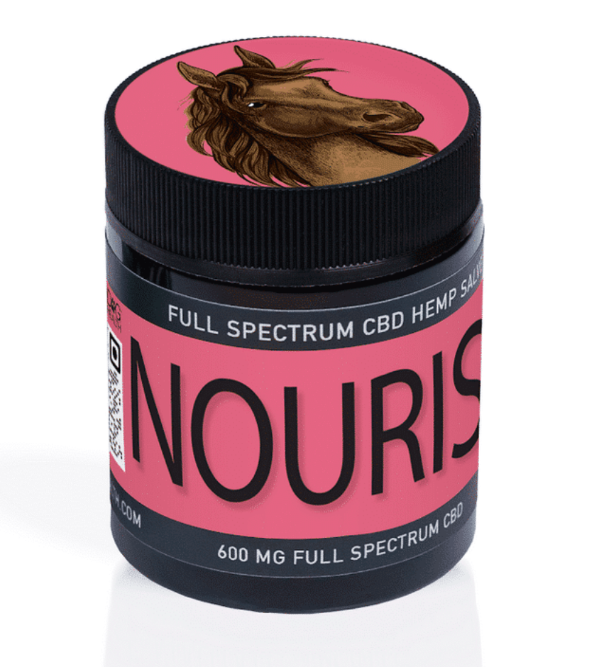CBD Dog Health - NOURISH Salve HORSES: For Dry Skin, Sweet Itch and Scratches 4oz | 600mg