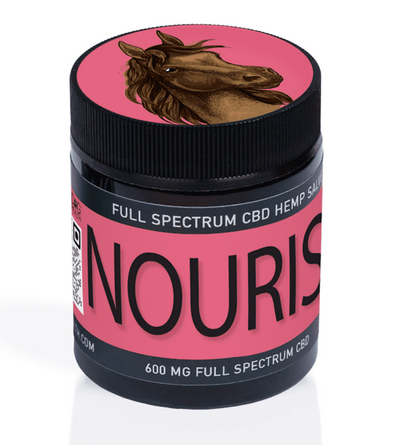 CBD Dog Health - NOURISH Salve HORSES: For Dry Skin, Sweet Itch and Scratches 4oz | 600mg