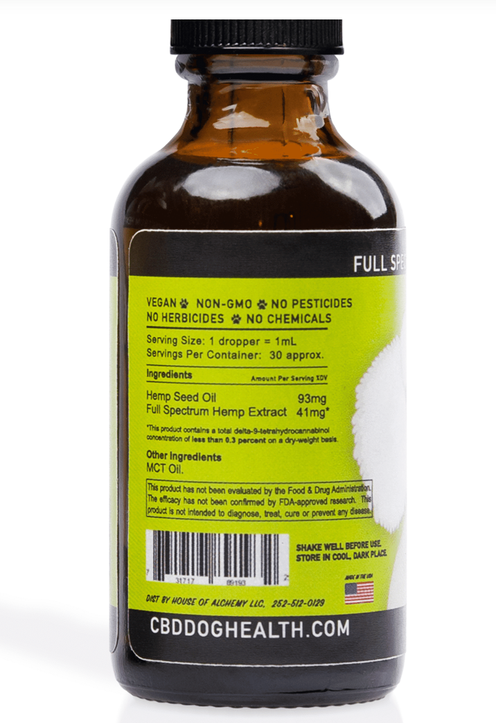 CBD Dog Health - Full Spectrum Heal Oil for DOGS 1oz | 1,100mg