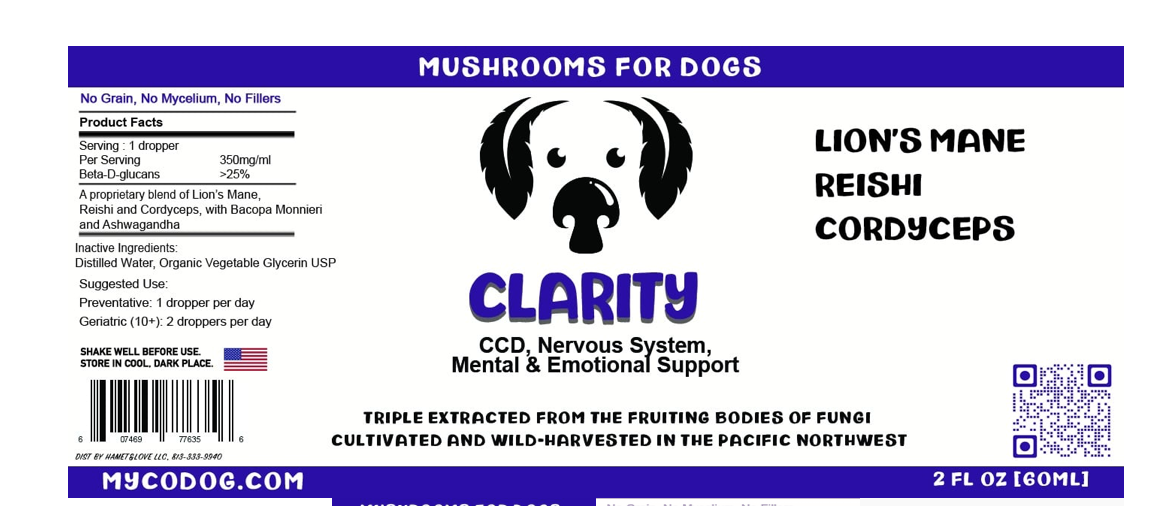 Mycodog Mushroom Tincture - Clarity | 2oz