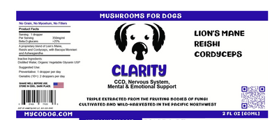 Mycodog Mushroom Tincture - Clarity | 2oz