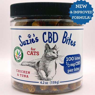 NEW** Suzie’s CBD - Bites for Cats (SOFT CHEW FORMULA) | 2.5oz