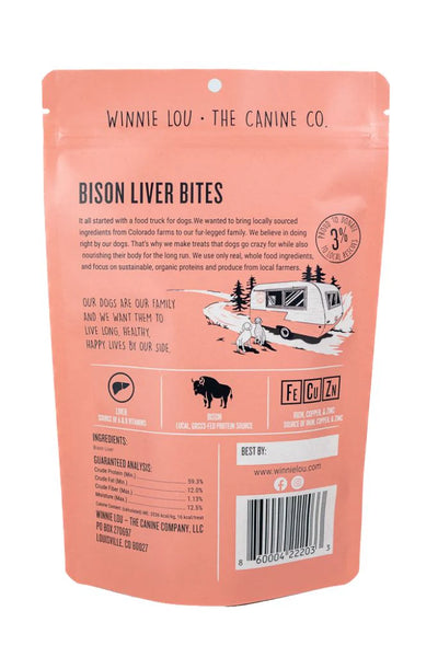 Winnie Lou - Bison Liver Bites | 2.5oz