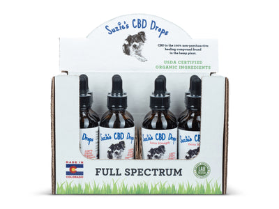 Suzie's - CBD Drops 2oz Display Box High Potency Oils | 8ct