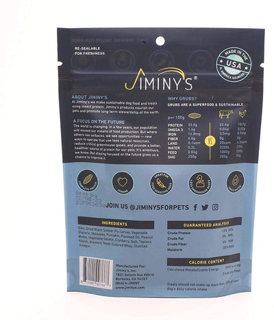 Jiminy's - Grub soft chew - PB and Cranberry | 6oz