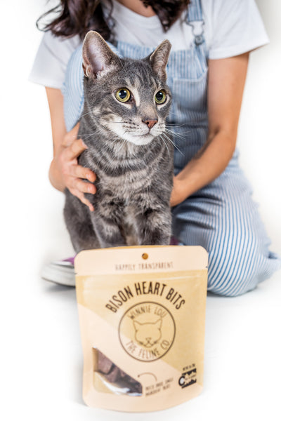 Winnie Lou - Cat Treats - Bison Heart Bits | 1oz