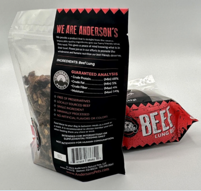 Anderson's - Beef Lung Bits | 5oz