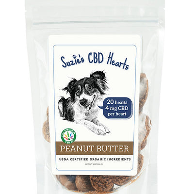 Suzie's - Peanut Butter CBD Hearts 4mg | 20ct